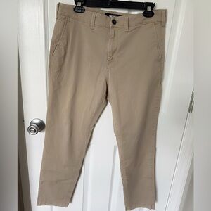 Express Tan Chinos Slim Fit Cotton Blend